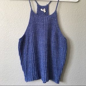 NWT em creme crocheted tank